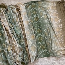 Bandhani Georgette Silk Saree With Blouse And Skirt