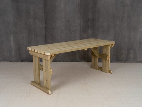 Picnic Table Hollies Rounded Wooden Outdoor Garden Furniture Heavy Duty - Picture 45 of 67