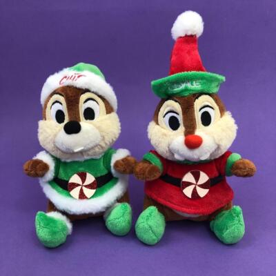 Disney Store Chip & Dale Chipmunk Weihnachten Feiertag Dekoration Plüsch Kuscheltiere