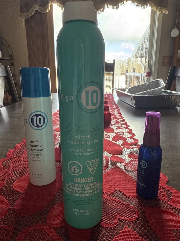 Es un paquete de 10 3 colonizadores, spray de textura y producto de dejar entrar Foto 3 de 4