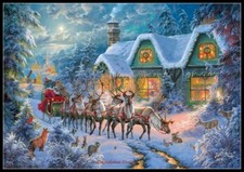 Christmas Magic - Chart Counted Cross Stitch Patterns Needlework DIY DMC