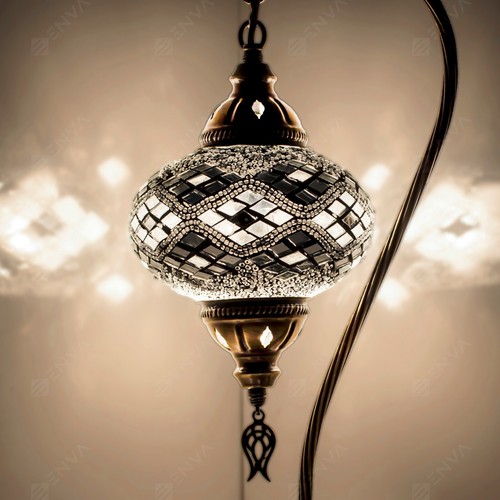 Türkisch Marokkanisch Bunte Mosaik Lampe Licht Tiffany Glas Schreibtisch Tisch KOSTENLOSE Glühbirne - Bild 20 von 76