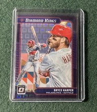 2021 Panini  Donruss Optic Bryce Harper Diamond Kings FOTL Purple Pandora /99