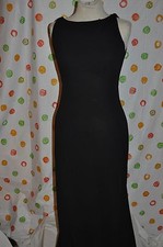 BARI JAY LONG BLACK sexy cocktail cruise prom DRESS Jr WOMEN'S 7/8 USA EUC