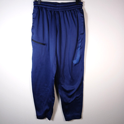 Nike Pants Mens Sz XL Blue Big Swoosh Track Joggers Tappered Outdoor - PC60