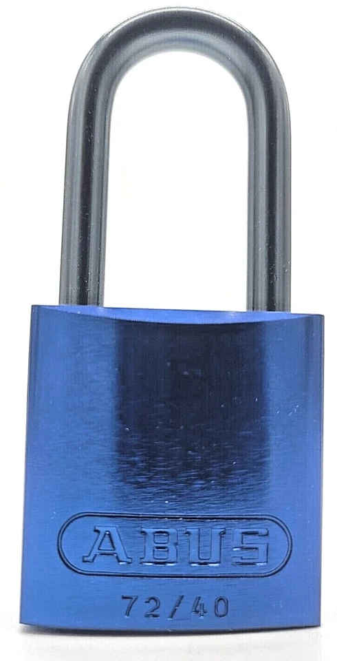 LOT OF3 BRADY 105903 72AL/40HB40 Blue Abus Aluminum Padlock Titalium Lock Body - Image 2 of 4