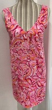 Lilly Pulitzer Womens Calissa V-Neck Pullover Pink Pout Mango Dress Size 00