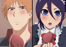 Anime ichiruki kuchiki rukia kurosaki ichigo chocolate Stitched Gaming Mat Desk