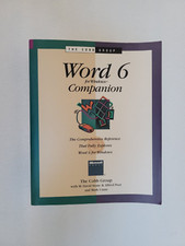 Word 6 for Windows Companion. Paperback 1994