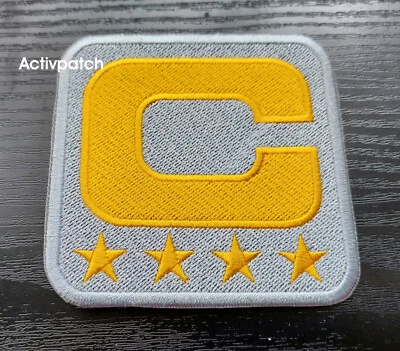 PATCHKING MADE IN GERMANY Seattle Seahawks Captain C 4 star gold Logo Patch NFL Football Superbowl Sports