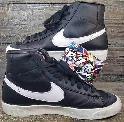 Nike Blazer Mid \'77 Vintage BQ6806-002 Black Leather Sneaker Men’s Sz 8 Nike Blazer Mid  main image 2