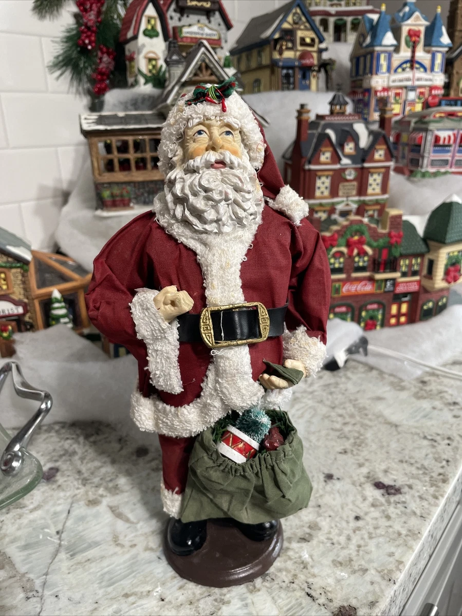 Vintage 1993 Kirkland Signature Fabric Mache Santa Clause Figure