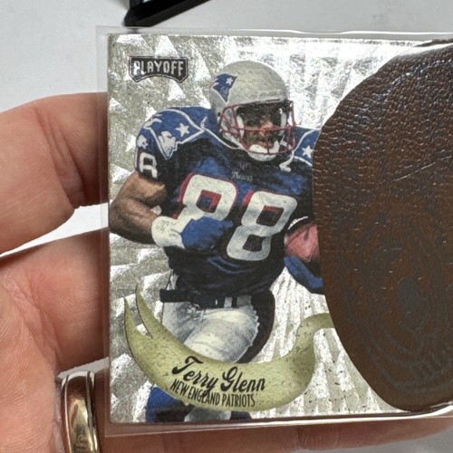 Tarjeta 1997 Playoff Contenders Troquelada Cuero Cascos Terry Glenn #17 Casi Nueva-Como Nueva - Imagen 6 de 11