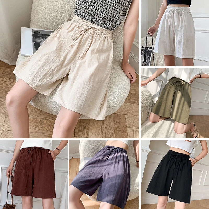 pantaloncini gamba larga