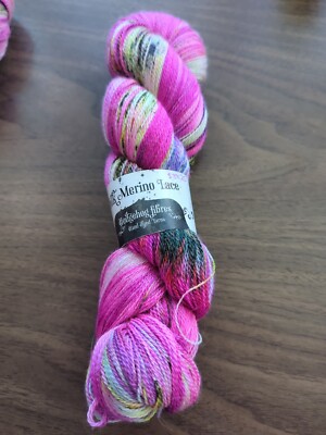 1 Skein Hedgehog Fibers Silk Merino Lace Gossip 700m 50/50 Silk/Merino