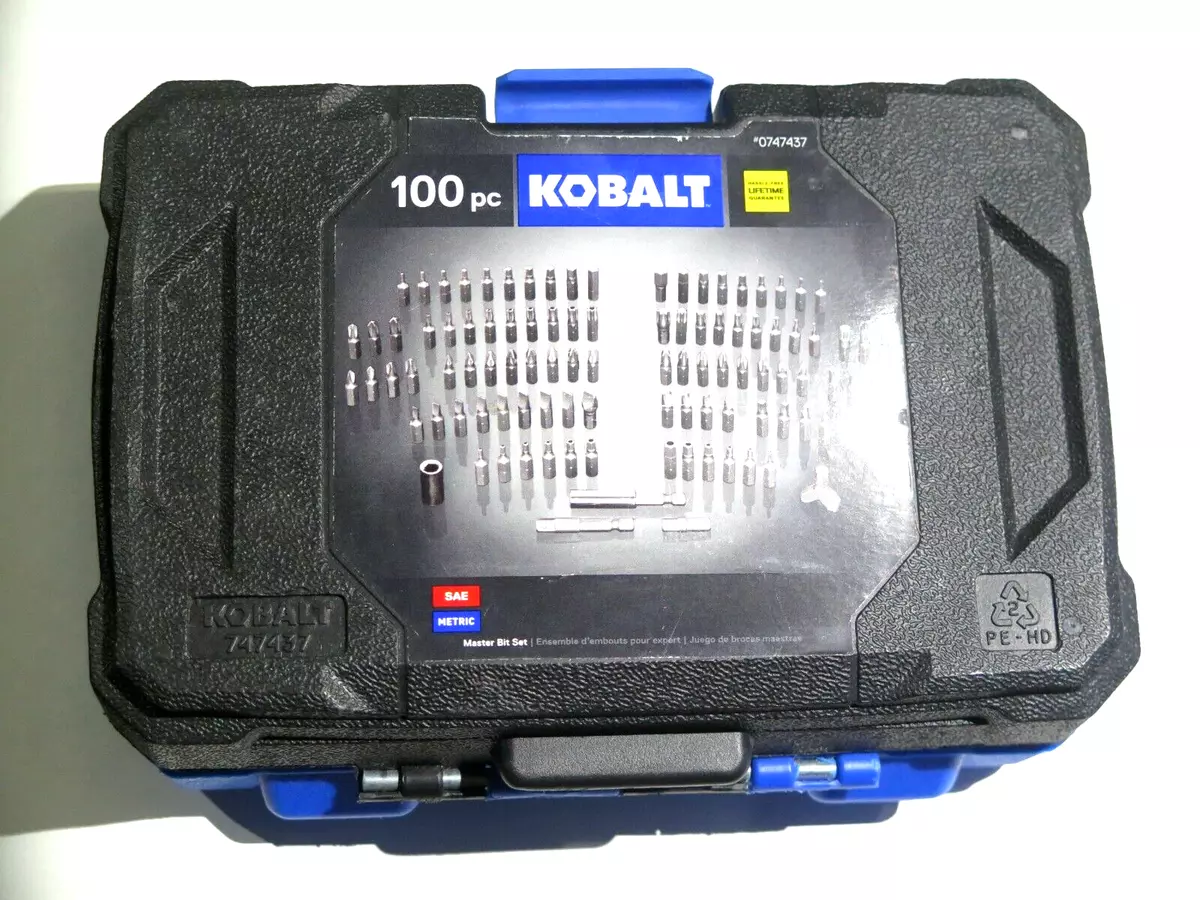 Kobalt 100 sale piece bit set
