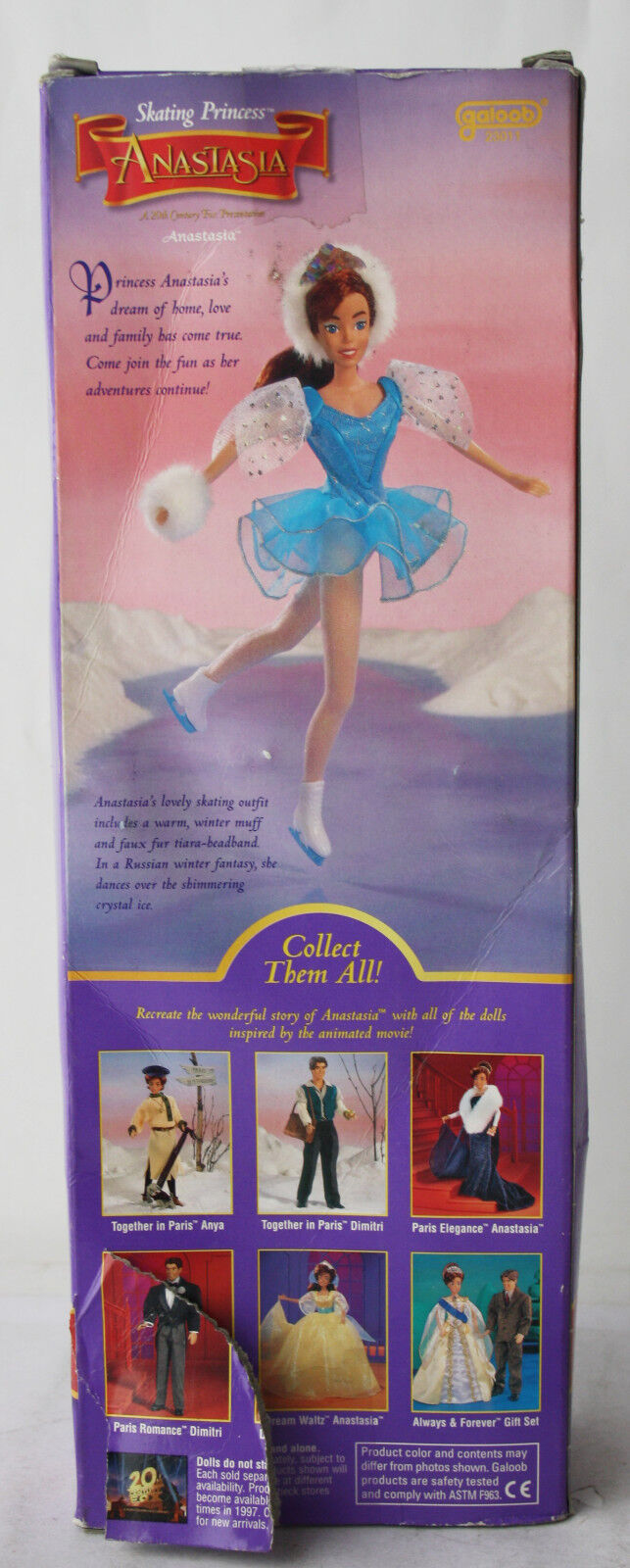 Galoob Anastasia Skating Princess Doll Figure 1997 for sale online 