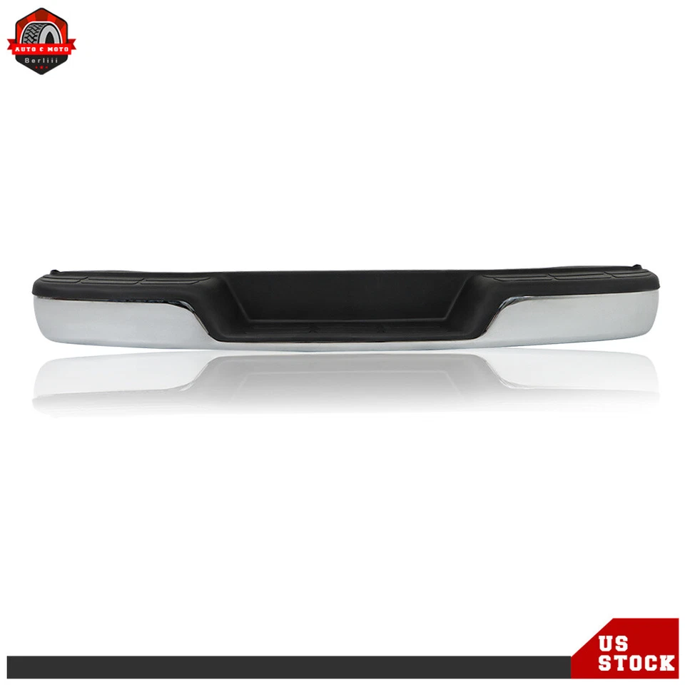 Rear Step Bumper Chrome Steel GM1103142 For 1996-2021 Chevy Express 2500 3500 - Image 2 of 4