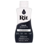 Rit Dye Liquid Black Cotton Wool Nylon Clothing Rejuvenating Colors Faded Color