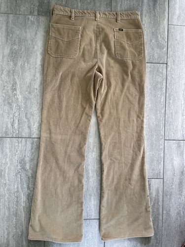 Vintage Lee Beige Cordhose 1970 34x34 High Waist - Bild 3 von 8