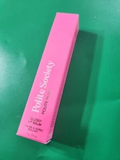 Polite Society Polite Pout Glossy Lip Balm~Jelly Bean~NIB~0.5 Oz~Full Size 