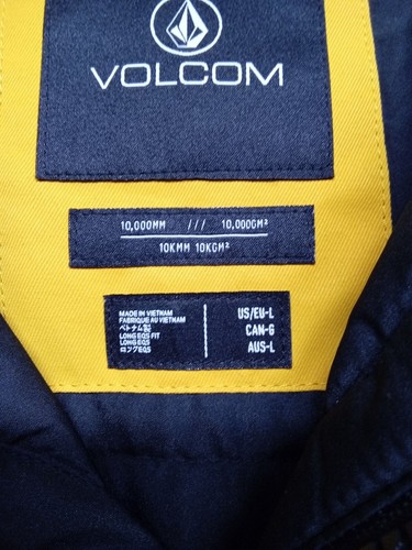 VOLCOM Womens Snowboard Snow jacket- BOLT INSULATED JACKET YELLOW #A5A - Picture 3 of 3