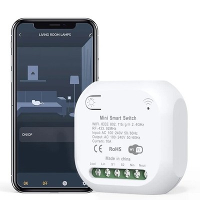 Wifi RF433 Smart Switch DIY Licht Mini Schalter Steuerung Wireless Smart Relais