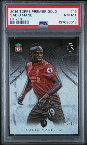 Sadio Mane [Silver] #15 2016 Topps Premier Gold card