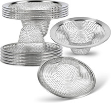 12Pcs Drain Hair Catcher Stainless Steel Slop Basket Filter Trap, 2.75" Top /...