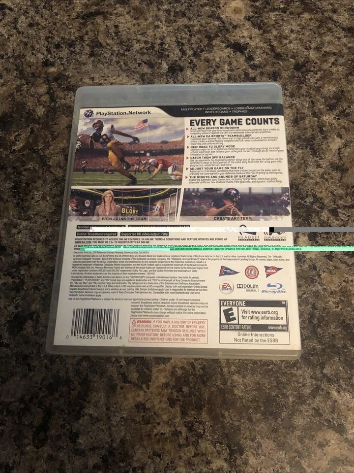 NCAA Football 10 (Sony PSP Playstation Portátil) Completo Foto 2 de 3