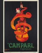 CAMPARI L'APERITIVO Original Poster 39x55" Leonetto Cappiello