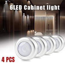 1/2/4PCS Under Cabinet Lights LED Light Kitchen Cupboard Shelf Night Light Lamp