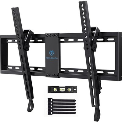 PERLESMITH UL Listed TV Mount for Most 37-85 37-85'' Tilt Wall Mount, Black 