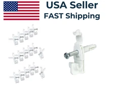 3 Pack - Rubbermaid Fast Set Back Clips #3D69, 6 pac., NIB (18 pcs)