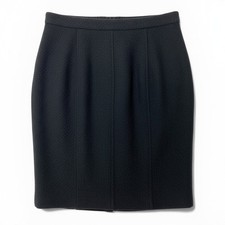CHANEL skirt black wool/Nylon CC