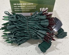 Home Accents Holiday 100 Ct LED Mini String Lights Green Wire