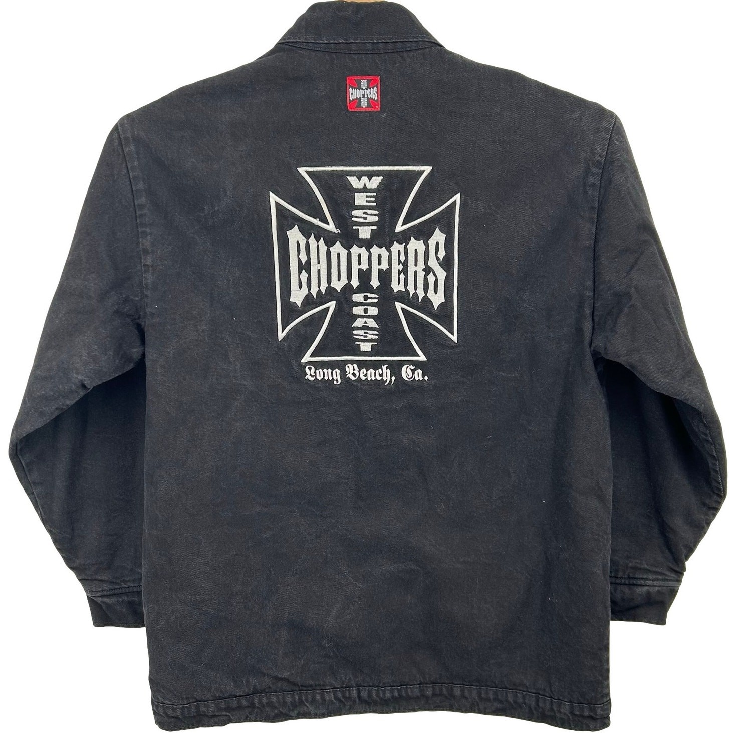 Vintage Men's Jesse James West Coast Choppers Blanket Lined Denim Chore Jacket~L