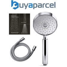 Mira Response 1.25m Shower Hose PVC Chrome + 127mm Purist Shower Head Easy Clean