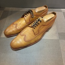 Grenson Mens Tan Leather Shoes Size 9 Made In England