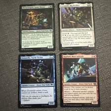 Magic MTG Teenage Mutant Ninja Turtles Set Of 4 Turtles Cards