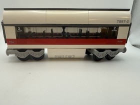 LEGO City Passenger Train Car 7897-2 Middle Car w/ Instructions