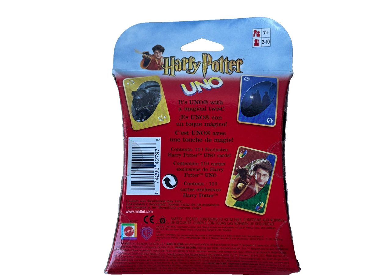 その他 shop Harry Potter original HP Hogwarts UNO Card Game- Mattel 2005