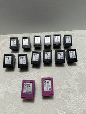14 Empty Genuine HP 65 and 67 Black  Tri Color Ink Cartridges Never Refilled