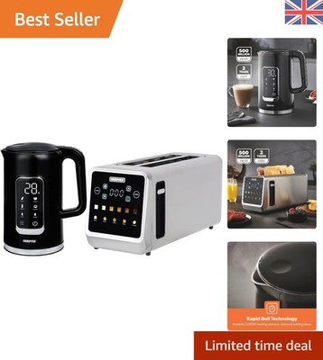 Smart 1,7L Kabelloser Wasserkocher & 4 Scheiben Toaster mit Warmhalte- & Bräunungsoptionen