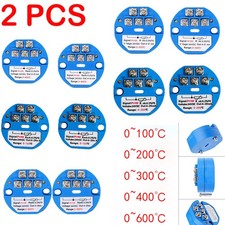 2pack PT100 temperature sensor transmitter mo...