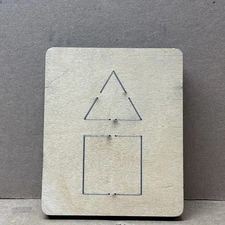 1 Ellison AccuCut Die 6" x 5", Triangle and Square