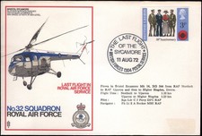 RAF, last flight of Sycamore, helicopter, 1972