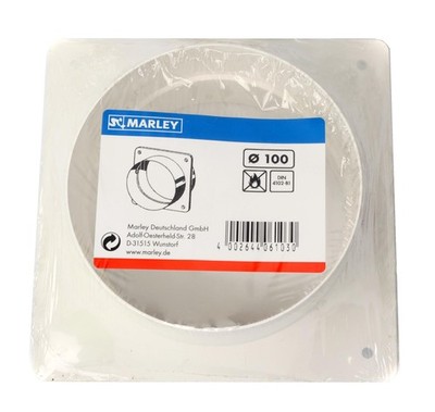 Marley Maueranschlussstutzen ohne RSK 100x100 weiß - 0610