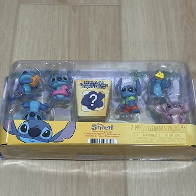 Stitch Disney 7 Piece Collectible Figure Set ''New in Box''
