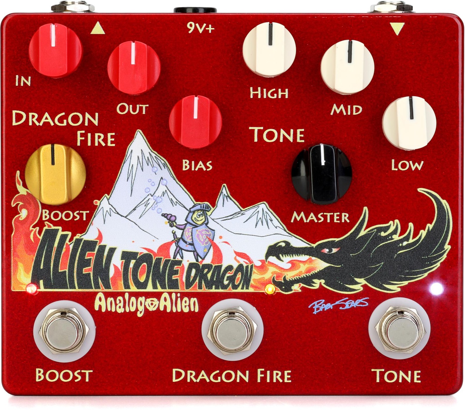 Аналоговая педаль Alien Alien Tone Dragon Boost / Overdrive / эквалайзера